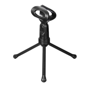 podcast microphone Universal Noise Cancelling HD 3.5mm Microphone with Tripod Stand