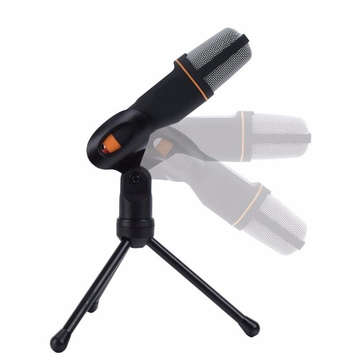 podcast microphone Universal Noise Cancelling HD 3.5mm Microphone with Tripod Stand