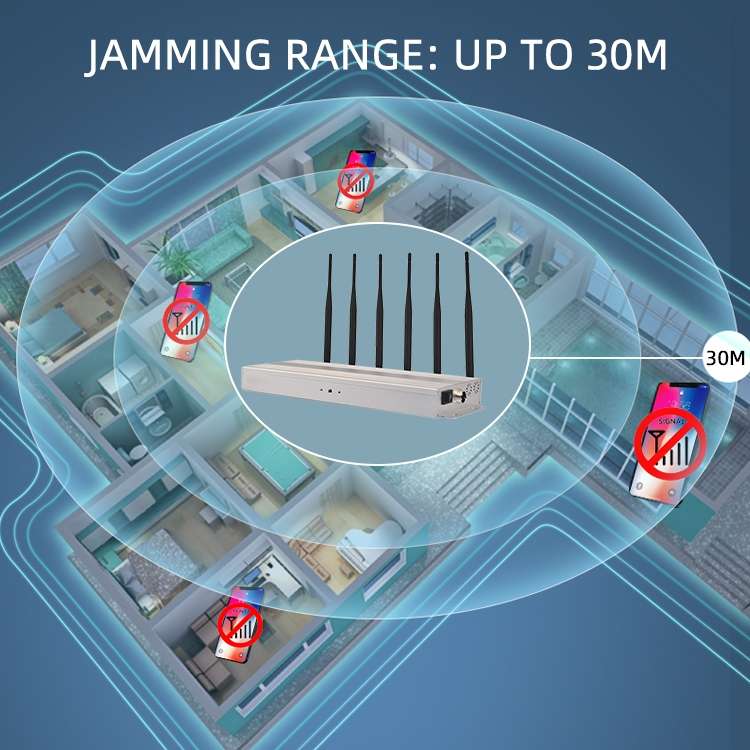 GSM / CDMA / DCS / 3G / 4G Mobile Phone Signal  Breaker / Jammer / Isolator, Coverage: 30meters (JAX