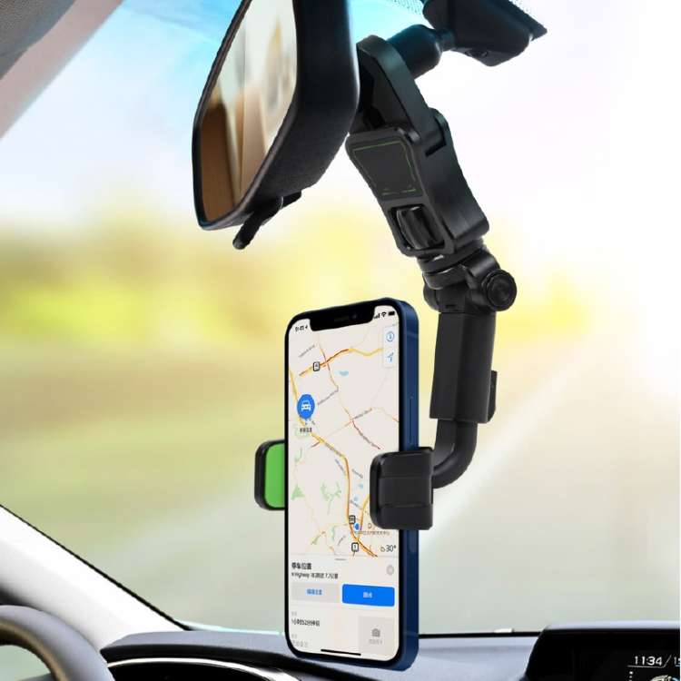 H02 Car Rearview Mirror Mobile Phone Holder Pillow Universal Car Mobile Phone Holder