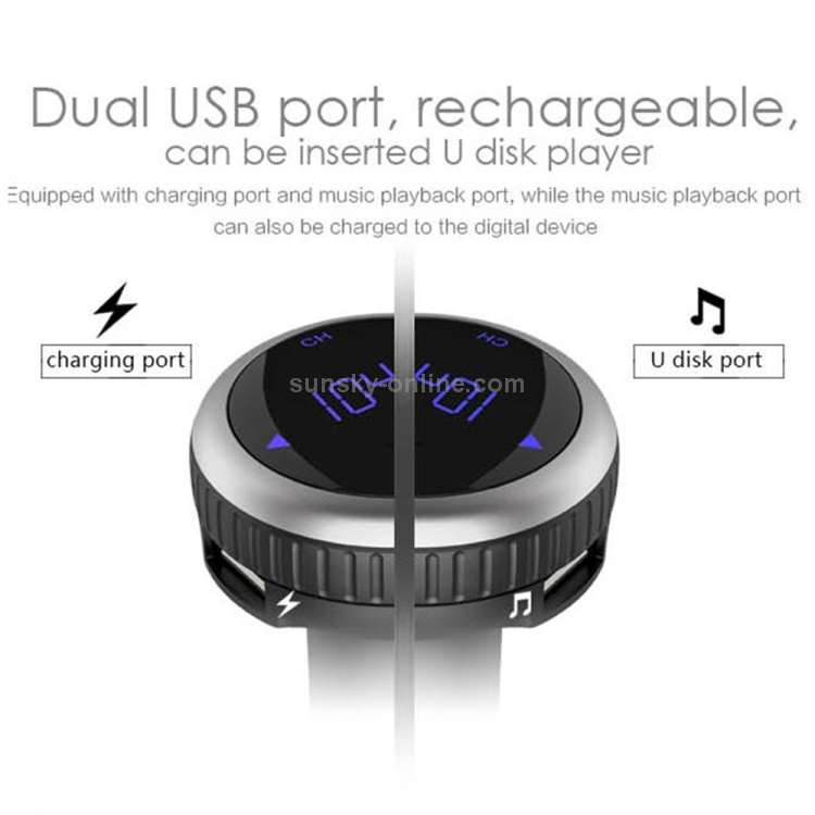 BT69 Car Stereo Radio Bluetooth MP3 Audio Player Multi-functional Bluetooth Hands-free Calling