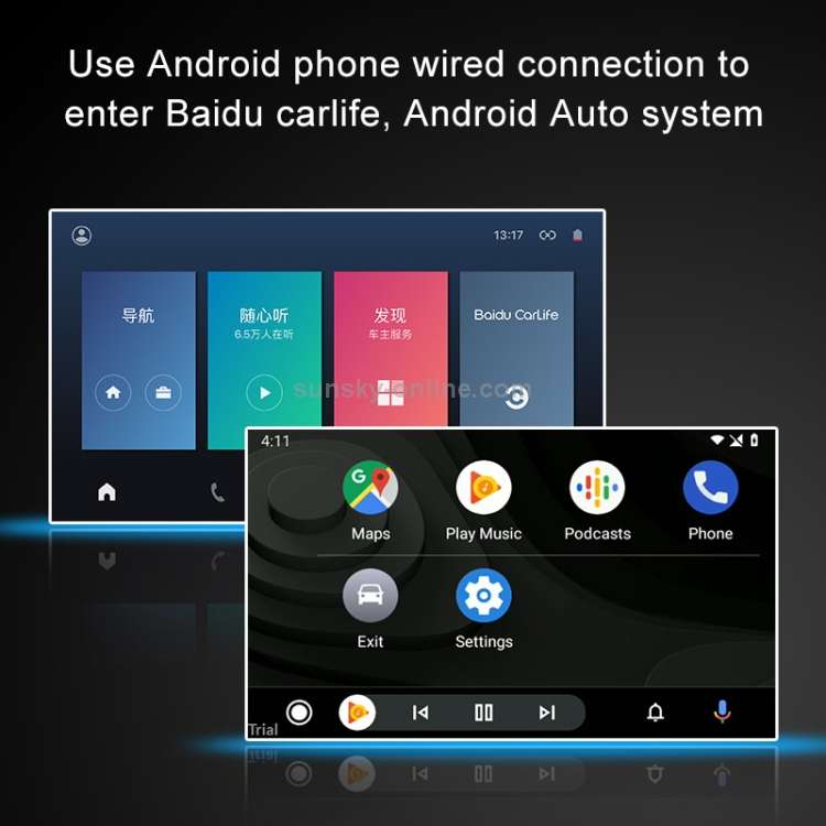 Car Android Navigation Android / iOS Carplay Module Auto Smart Phone USB Carplay Adapter