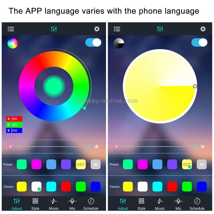 4 in 1 Universal Car USB 8-color APP Control LED Atmosphere Light Decorative Lamp