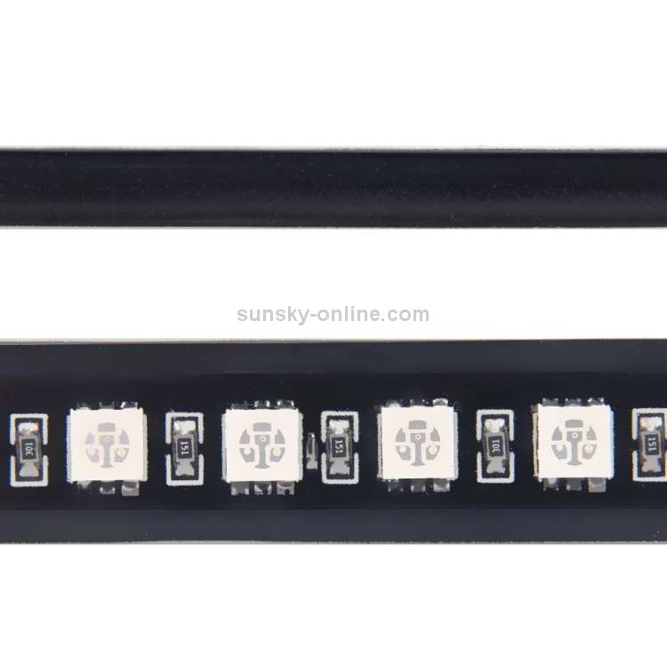 56cm RGB 48 LED 5050 SMD Car Knight Rider Strip Light with Remote Controller