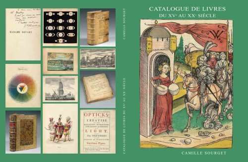 Catalogue de Livres du XVc au XXc Siecle