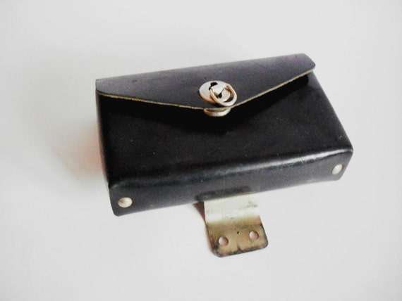 Vintage black rectangular bag for bicycle tools