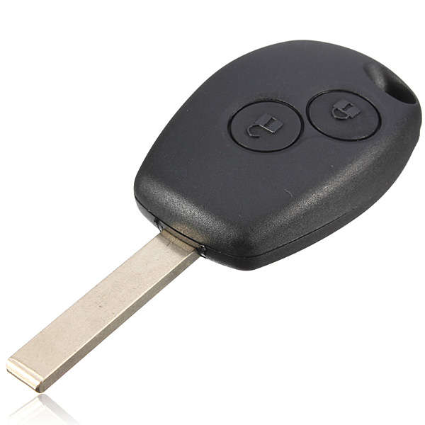 2 Buttons Key Keyless Remote Shell Case Uncut Blade For Renault