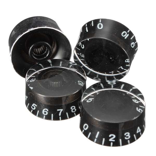 4pcs Speed Control Knobs Black for Gibson Les Paul For Electric Guitar
