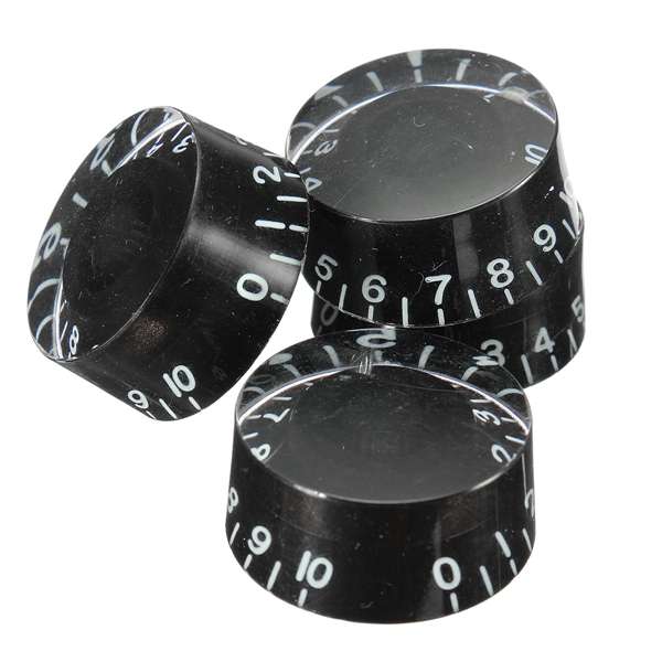 4pcs Speed Control Knobs Black for Gibson Les Paul For Electric Guitar