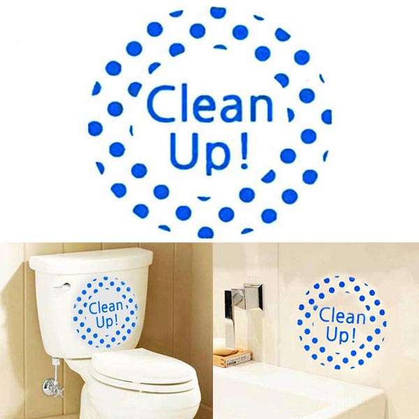 Creative DIY Waterproof Toilet Sticker Bathroom Wall Stickers