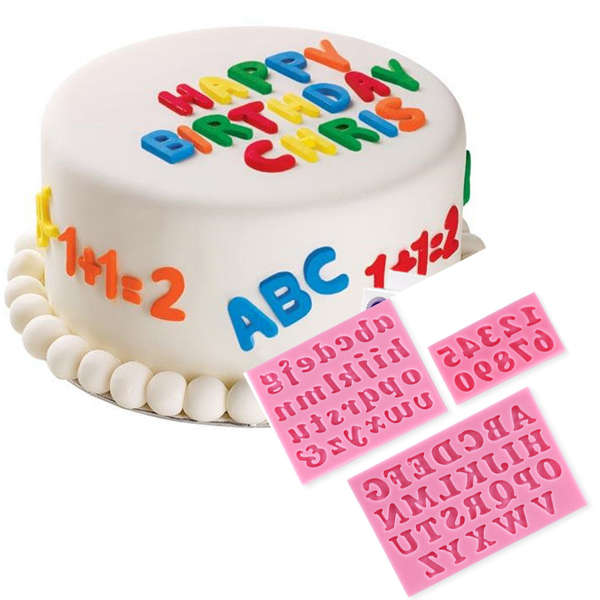 Letters & Numbers Baking Moulds