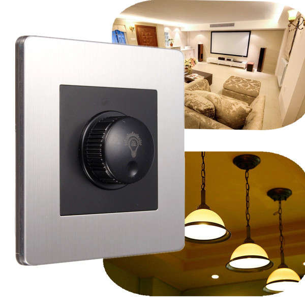 Rotary Dimmer Speed Switch Light Intensity Brightness Control Socket Panel