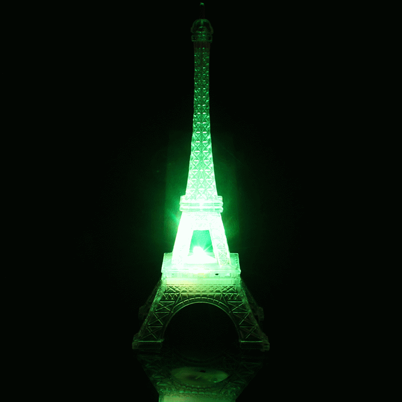 Romantic Eiffel Tower Desk Bedroom Night Light Decoration Baby Table LED Lamp