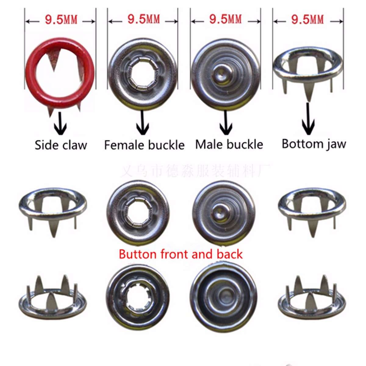 Fastener Snap Pliers Camp Craft Tool Sewing Craft with 110 Kits Set Press Studs