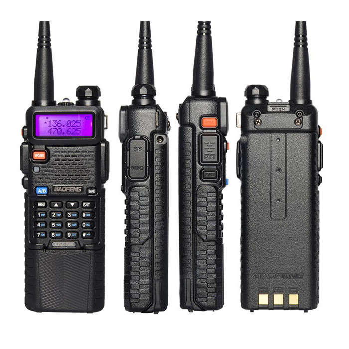 Upgrade BaoFeng UV-5R Walkie Talkie VH/UHF Dual Band Two Way Radio Transceiver 3800mah Battery