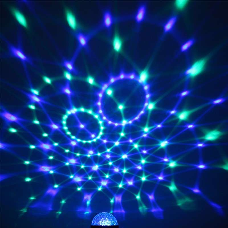 3W Sound Active RGB Party Crystal Magic Ball LED Stage Effect Lighting + IR Remote