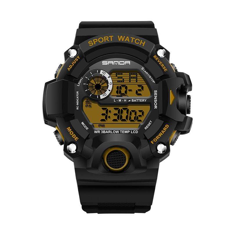 SANDA 326 Fashion Men Digital Watch Multifunction Waterproof Outdoor Sports Watch