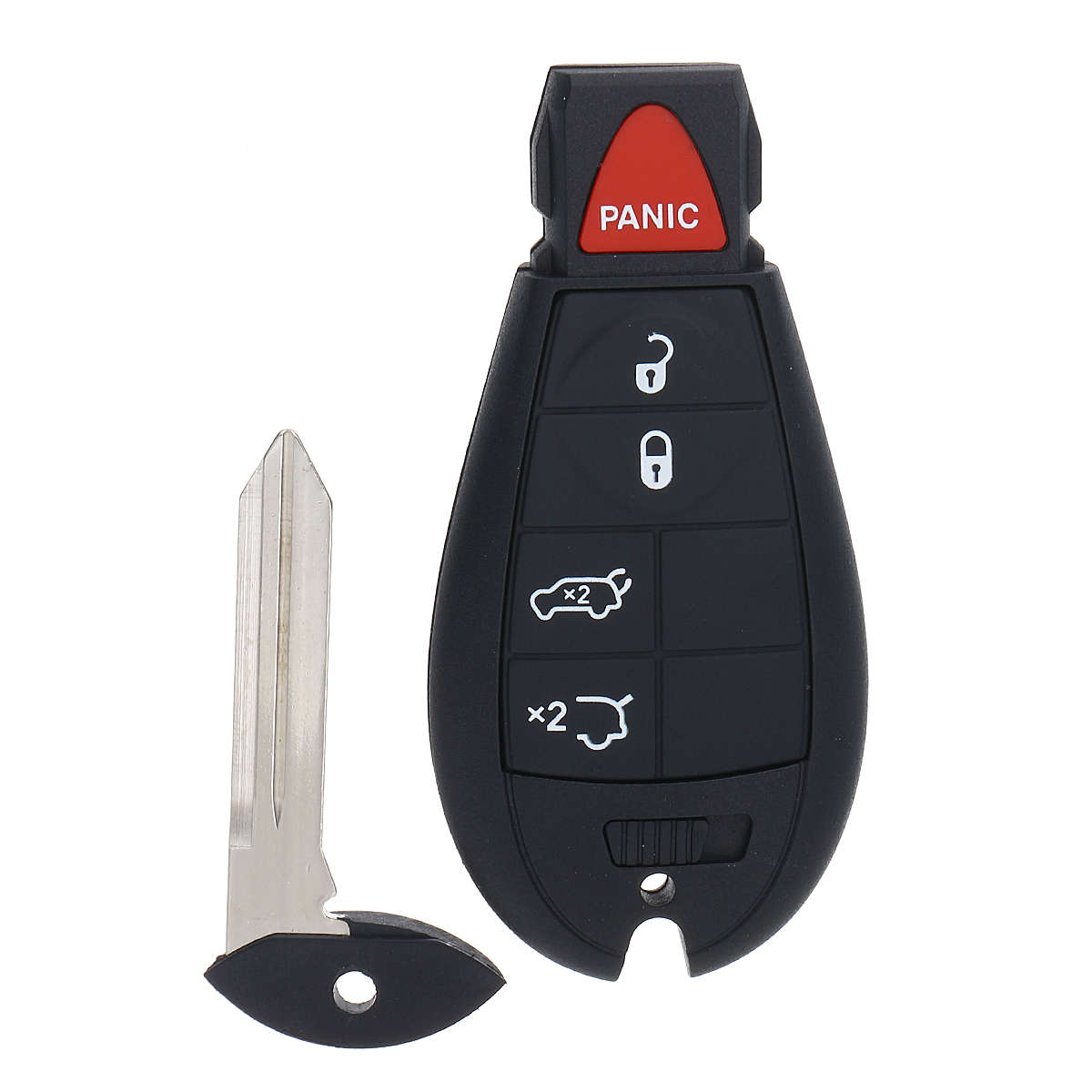 5 Button Car Remote Key Fob Case + Insert Blade For Jeep Grand Cherokee/ Commander 08-12