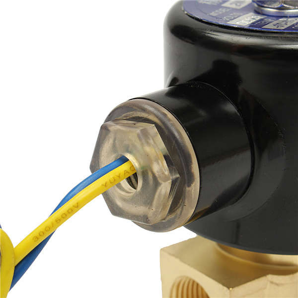 DC 12V 3/8 Inch Brass Water Gas Fuel Electric Solenoid Valve