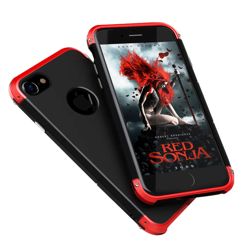 3 In 1 Metal Bumper Frame Hard PC Shell Case For iPhone 7 & 8