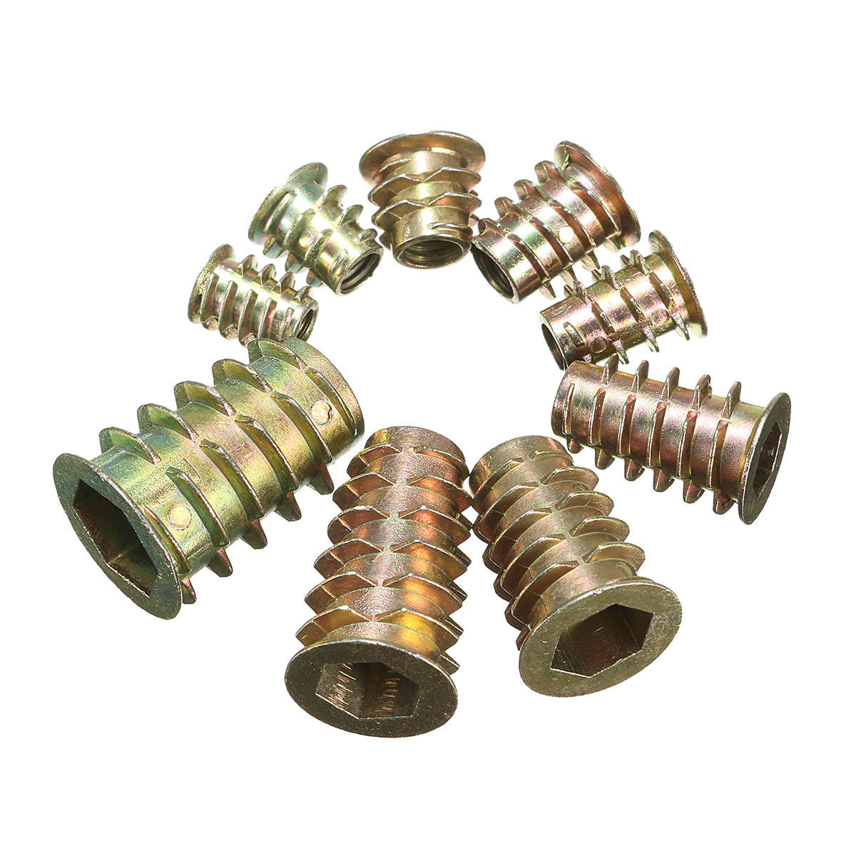 Hex Drive Screw In Threaded Insert Type D Nut For Wood with Flange M6 : Perfect Timing