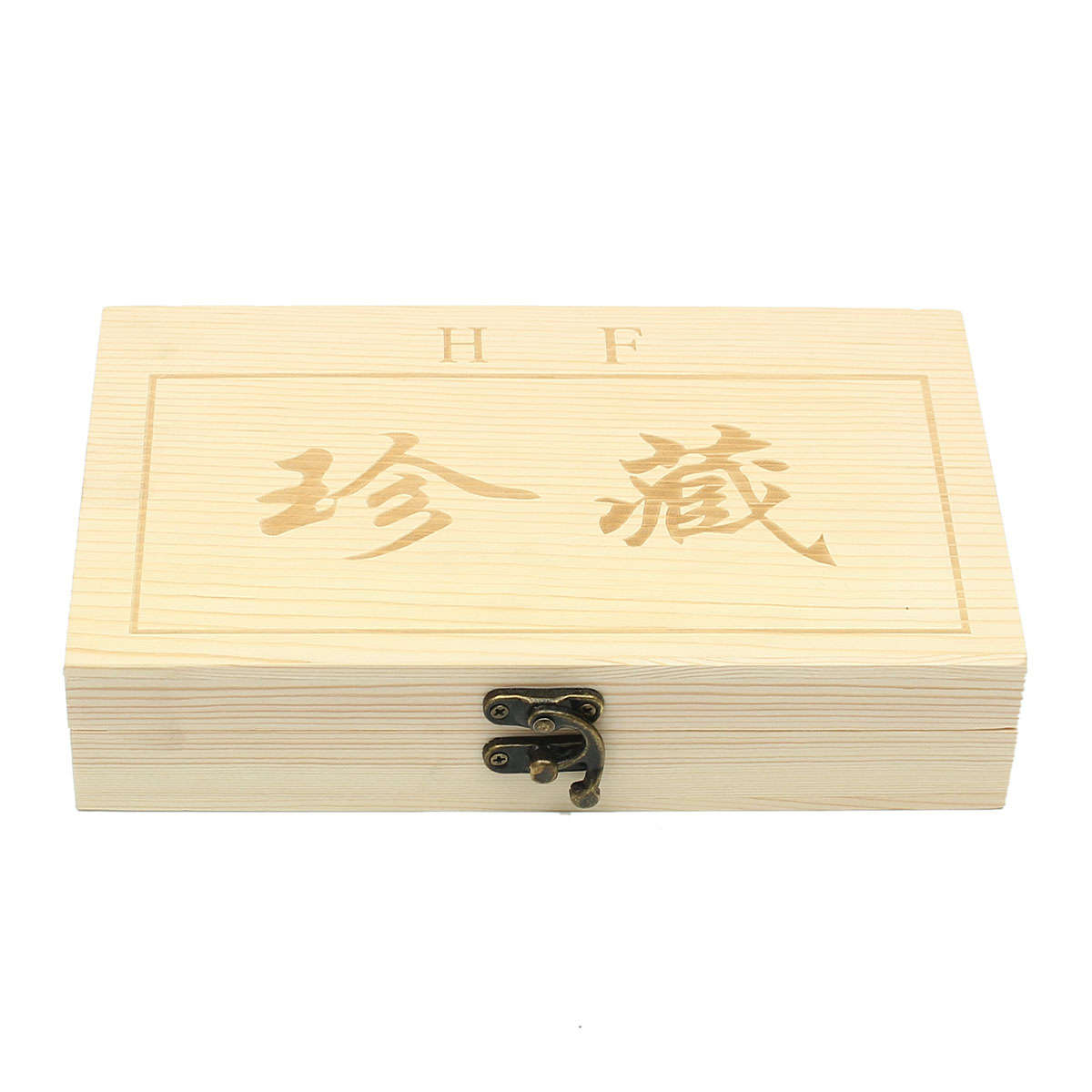 Wood Coins Display Storage Box for Slab Certified Coin With 50Pcs Capsules