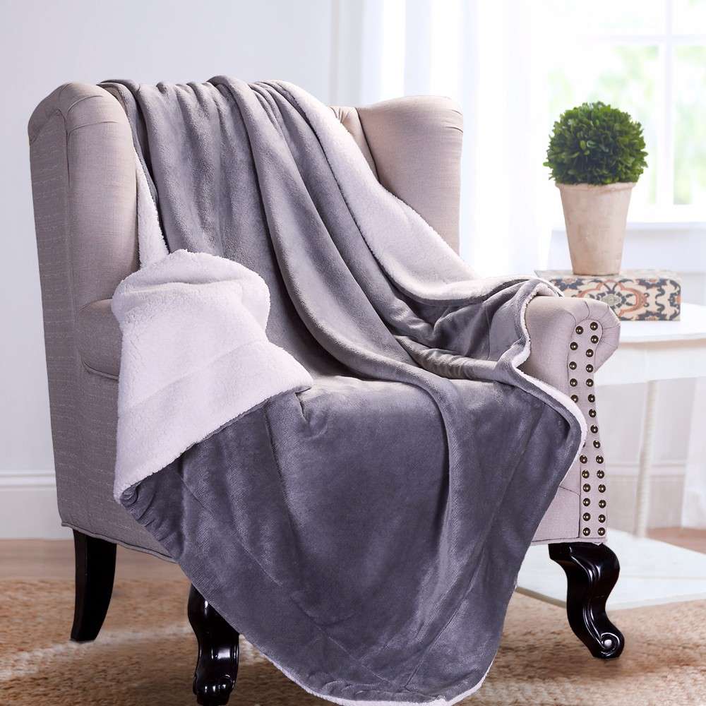 KCASA KC-FB52 Blankets Cozy Warm Plush Blanket Super Soft Blanket on the Bed Home Travel Throws for