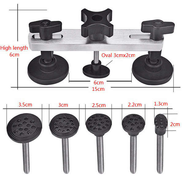 7pcs Car Body Dent Puller Remover Paintless Polygon Bridge Repair Tool