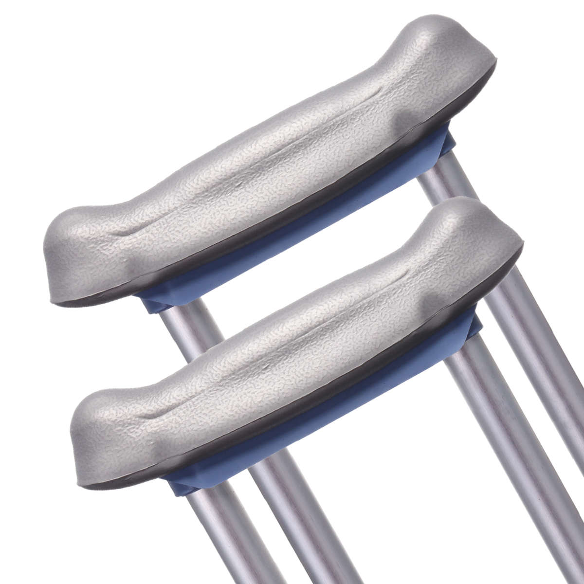 1 Pair Of Underarm Lightweight Aluminium Adjustable Adult Axillary Crutches Elbow