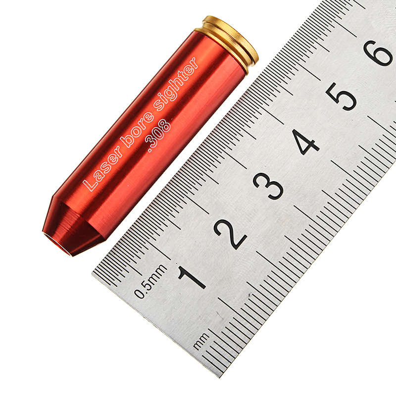 Red 308 Laser Boresighter Red Dot Sight Brass Cartridge Bore Sighter Caliber