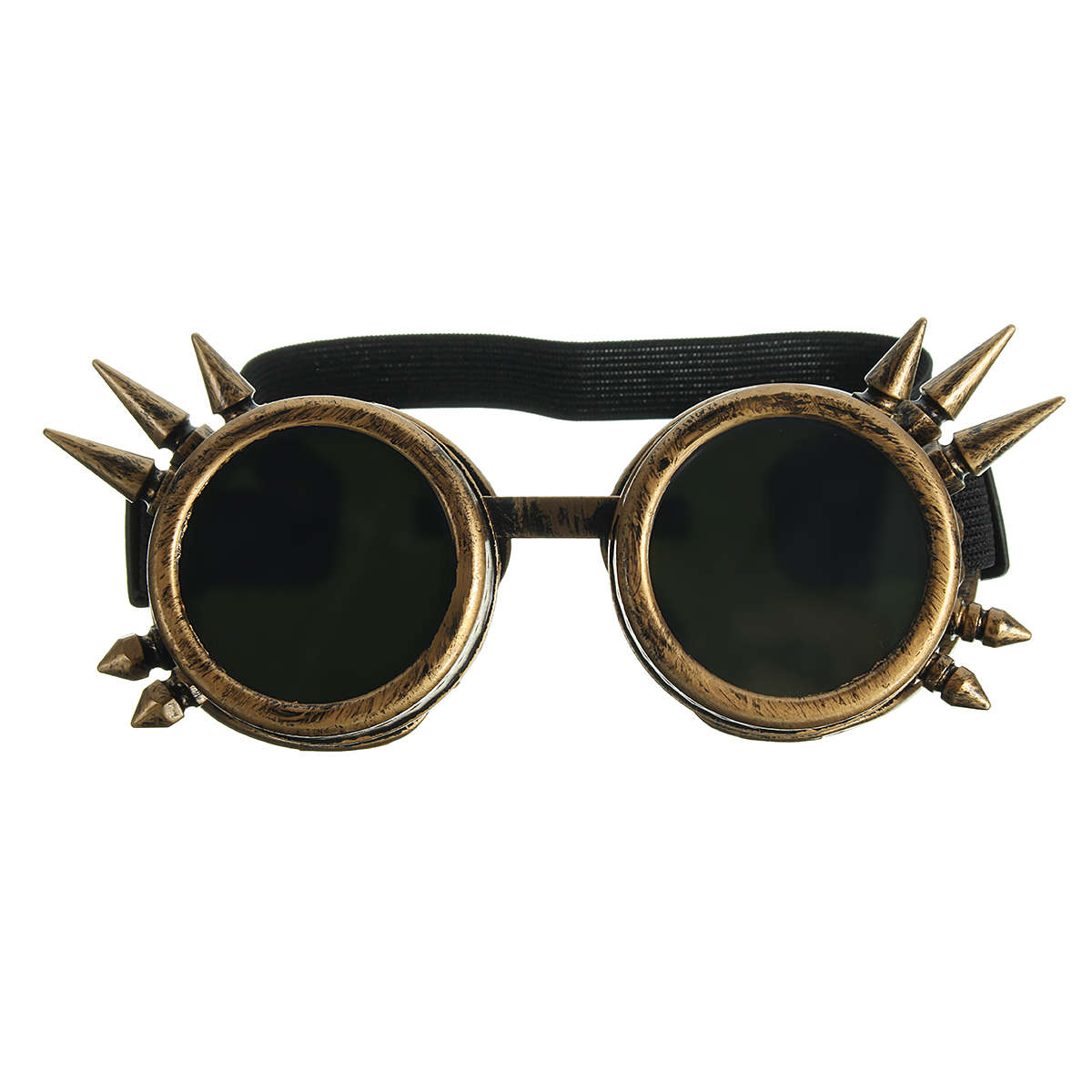 Men Vintage Victorian Gothic Cosplay Rivet Steampunk Goggles Glasses Hippie Sunglasses