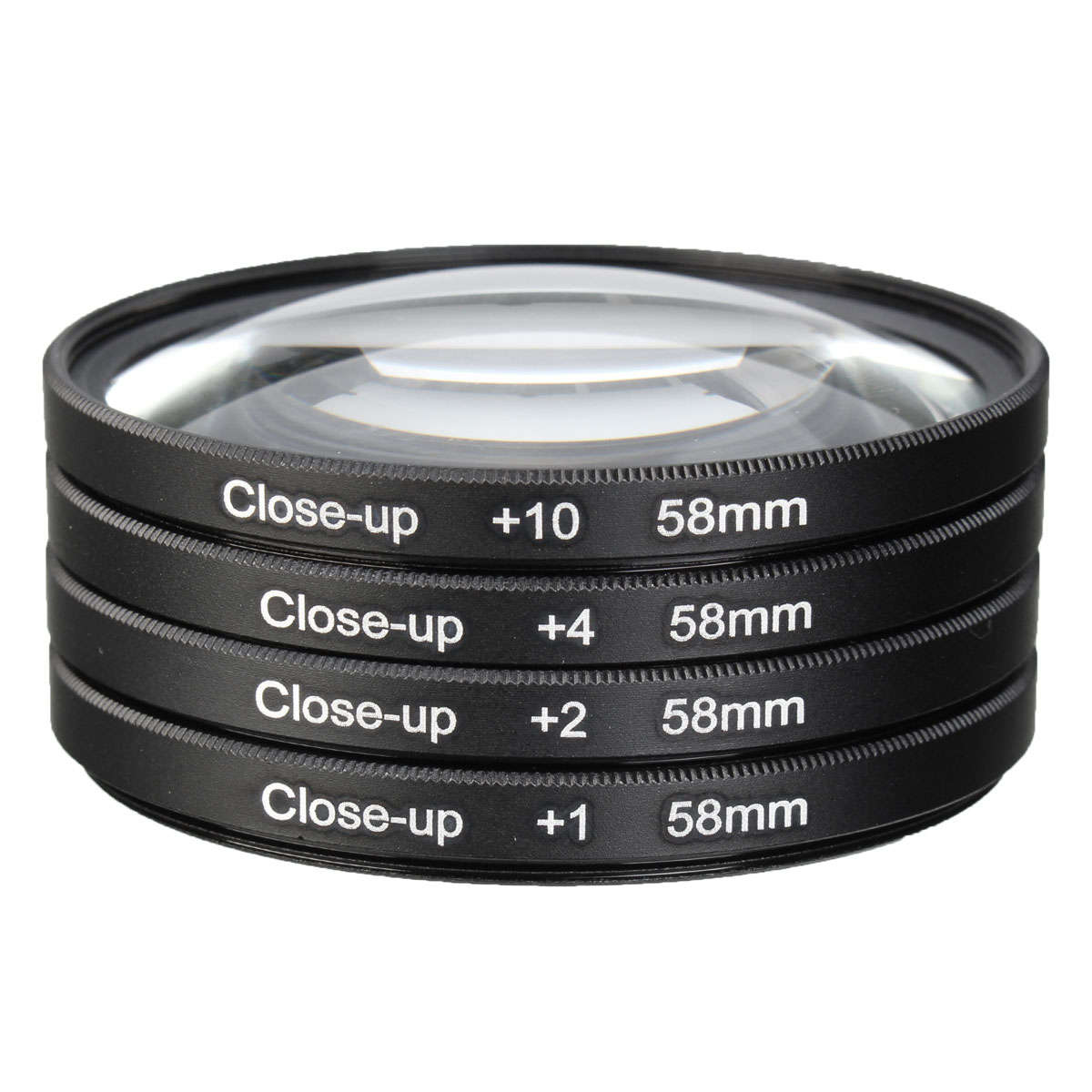 58mm Macro Close Up Filter Lens Kit +1 +2 +4 +10 for Canon EOS 700D 650D 600D 550D 500D 1200D 1100D