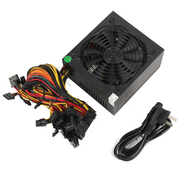 1600W Modular Power Supply Mining Power Supply Machine Minning Rig For 6 GPU 90