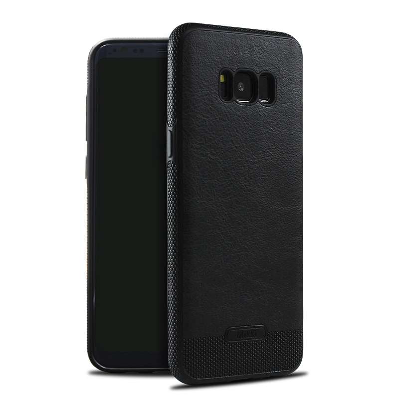 Shockproof  PU Leather + Soft TPU Silicon Ultra-thin Back Cover Case for Samsung Galaxy S8 Plus
