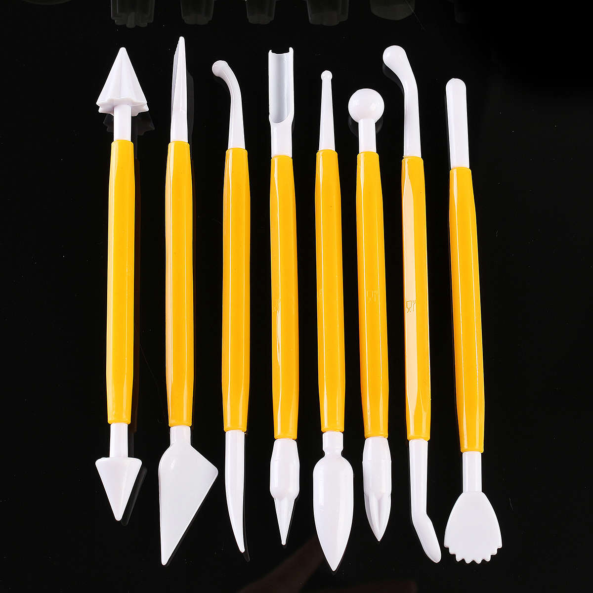 43pcs Sugarcraft Cake Decorating Fondant Rolling Pin Modelling Tool Embosser Mould