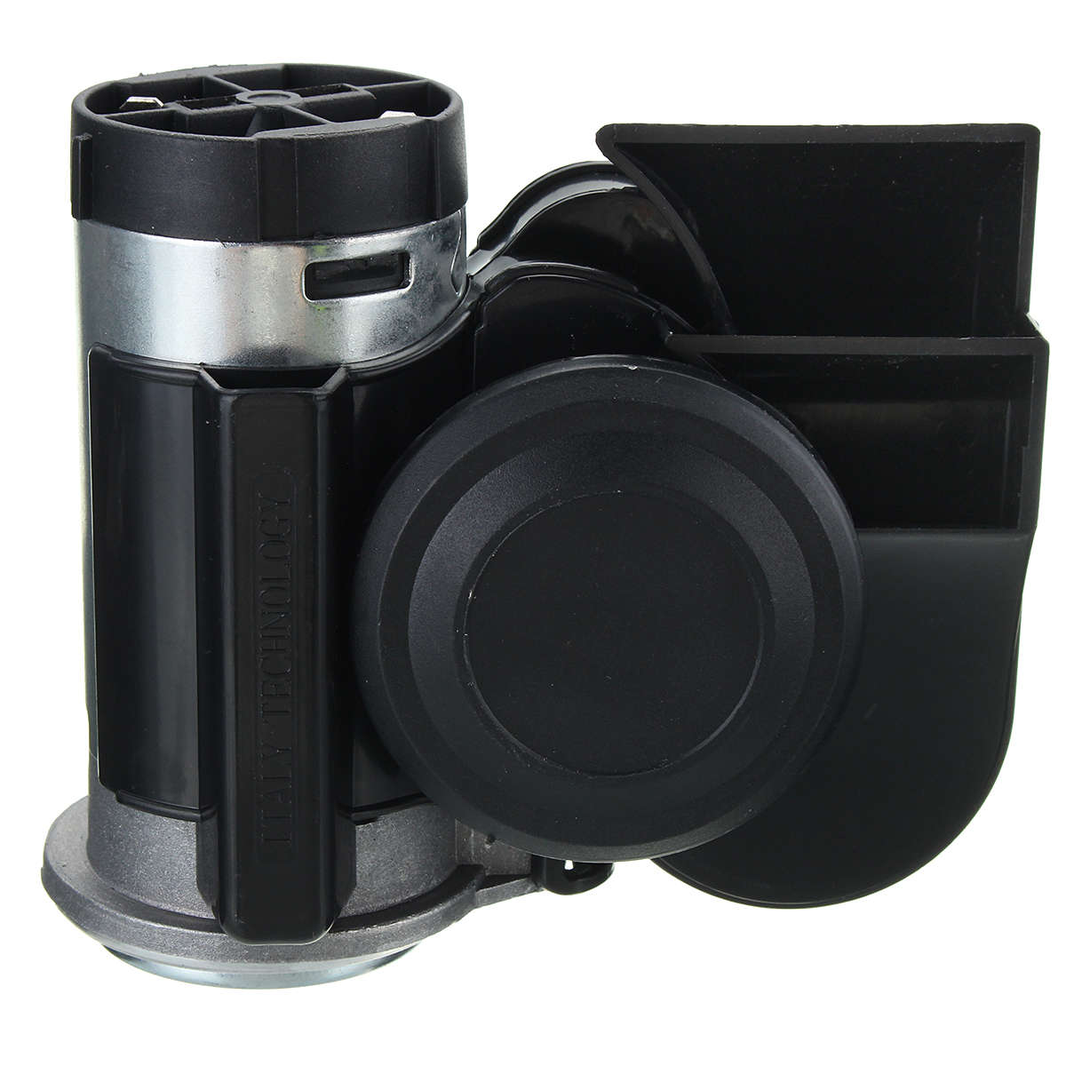 12V Dual Tone Trumpet Super Loud Electric Air Horn w/Compressor Car Truck Train