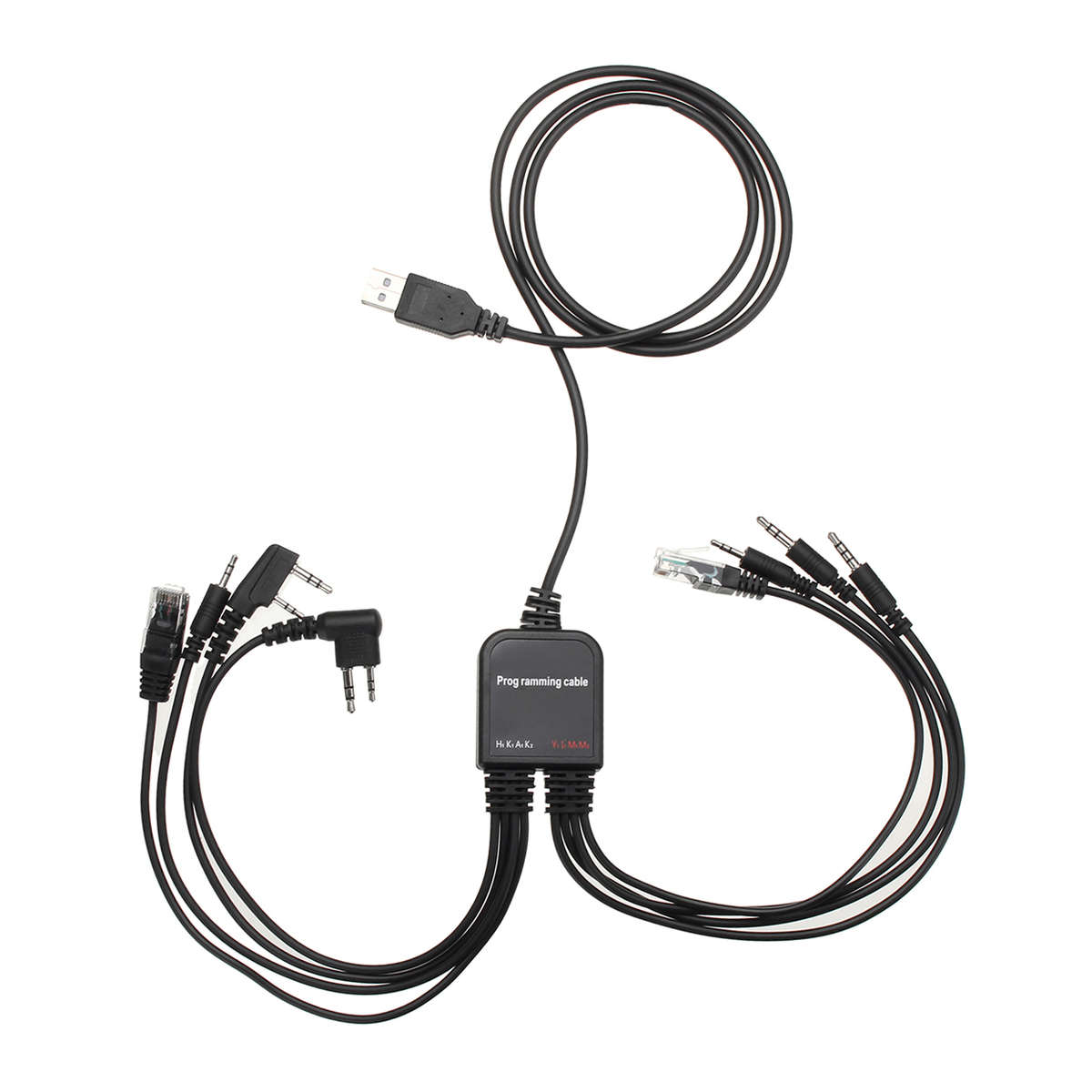 8 In 1 USB Programming Cable for Baofeng for Motorola for Kenwood TYT QYT Radio