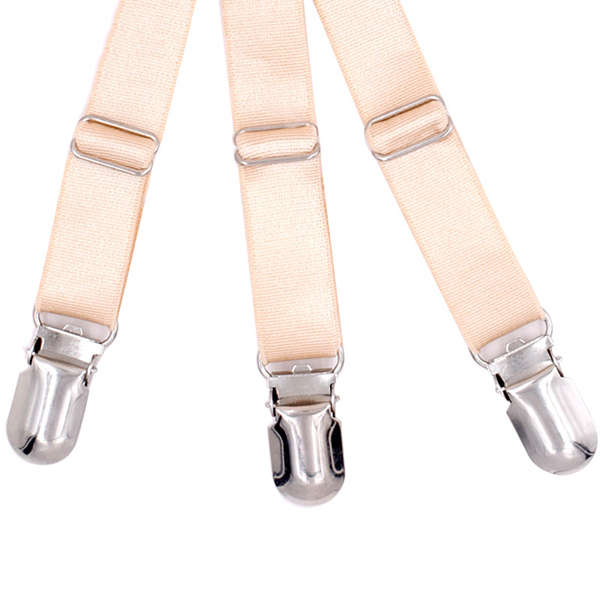 Men Shirt Stays Garters Leg Suspenders Adjustable Elastic Shirt Holder Casual Leg Braces
