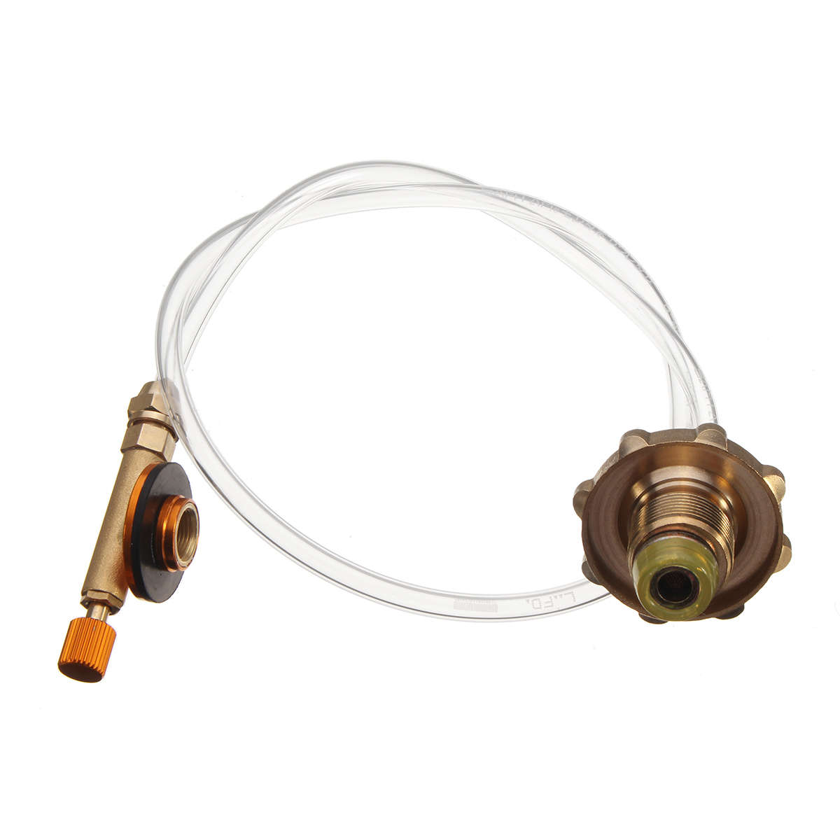 Camping Stove Propane LP Gas Refill Adapter Flat Cylinder Tank Coupler Valve