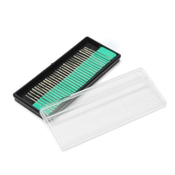 30pcs 2.35mm Diamond Emery Grinding Drill Bit Set Engraving Rotary Tool Accessories