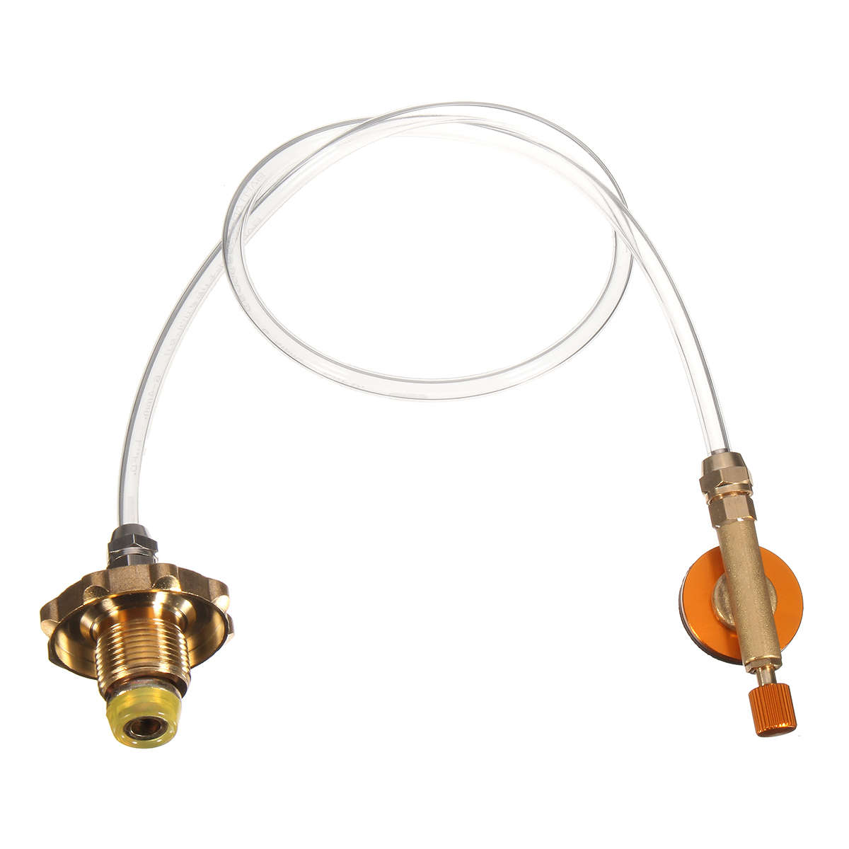 Camping Stove Propane LP Gas Refill Adapter Flat Cylinder Tank Coupler Valve