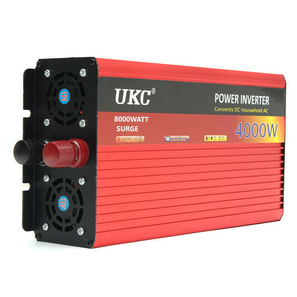UKC 12V To 220V 4000W Modified Sine Wave Inverter Power Inverter USB Output