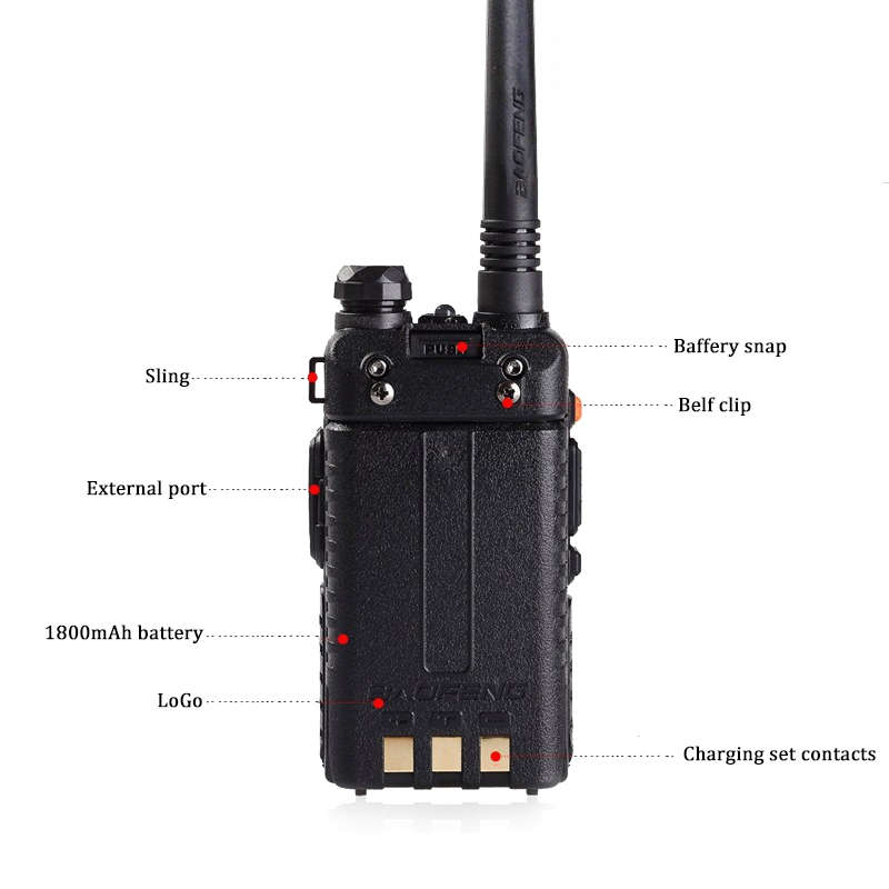 BAOFENG UV-5R Dual Band Handheld Transceiver Radio Walkie Talkie