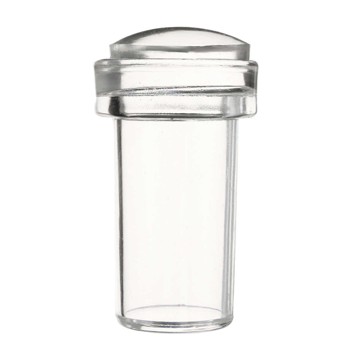 2pcs DIY Nail Art Stamping Set  Image Plate Clear Jelly Silicone Stamper Scraper Cap Transfer Manicu