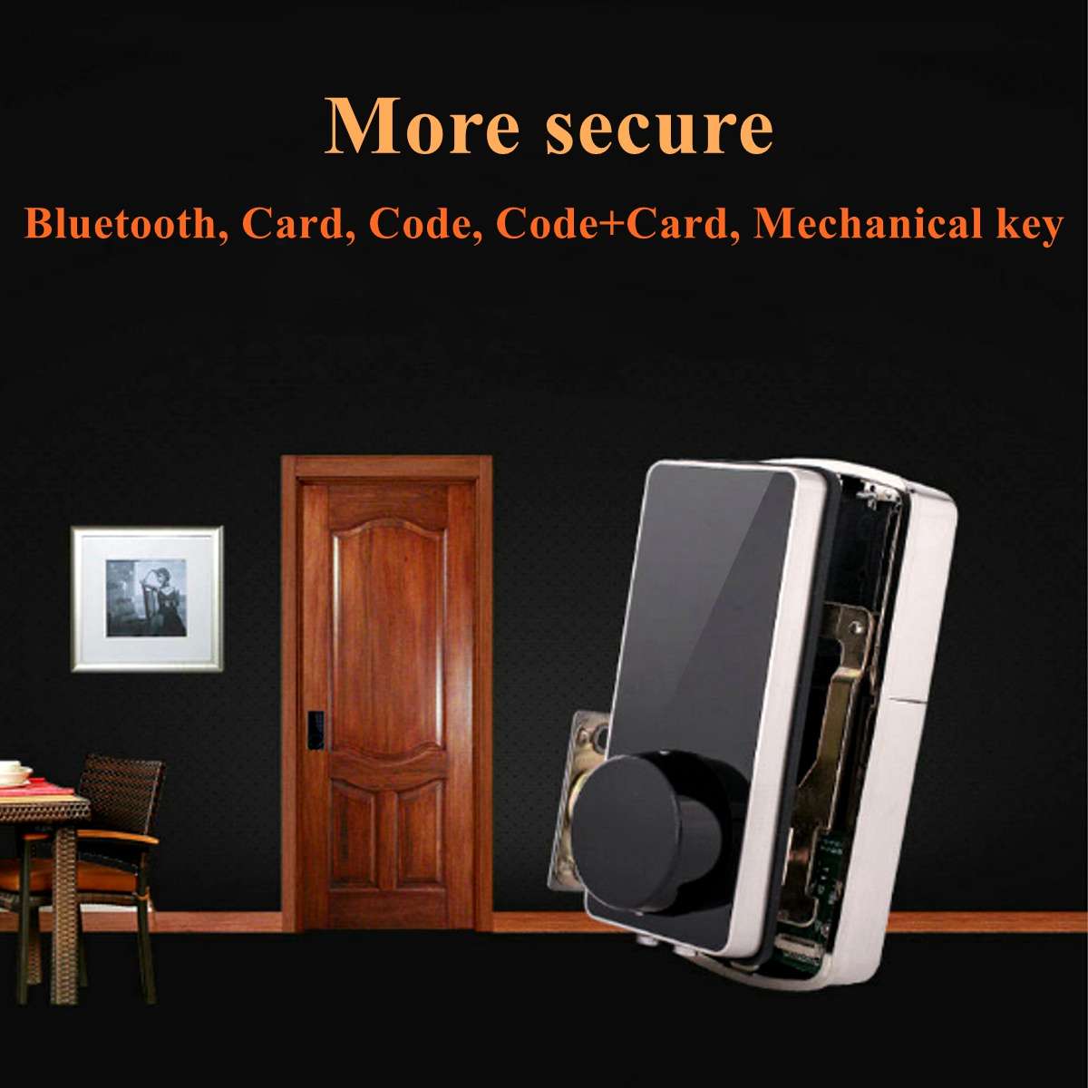 Bluetooth Smart Digital Door Lock Home Security Lock Keyless Touch Password Dead Bolt