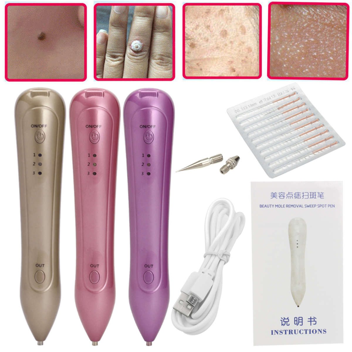 Spot Mole Remover Spot Remove freckle Removal Beauty Pen Skin Care Machine