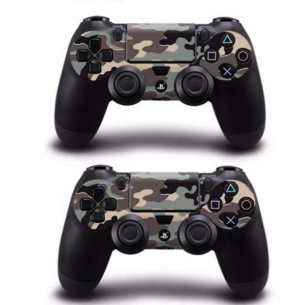 Camouflage Pattern Skin Sticker for PS4 Play Station 4 Console 2 Controller Protector Skin