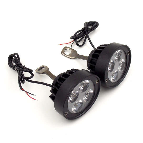 12V Motorcycle Super Light Waterproof  LED Headlight Rear View Mirror Lights Spot Lightt Assist Lamp