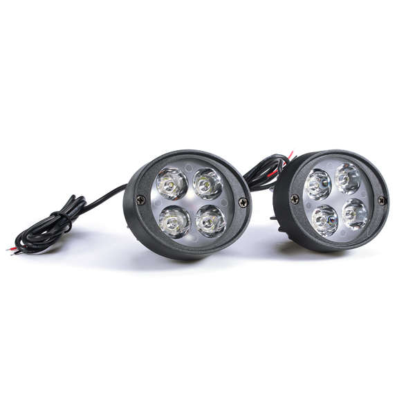 12V Motorcycle Super Light Waterproof  LED Headlight Rear View Mirror Lights Spot Lightt Assist Lamp