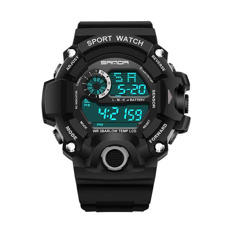 SANDA 326 Fashion Men Digital Watch Multifunction Waterproof Outdoor Sports Watch